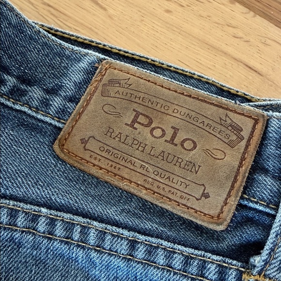 👖 Ralph Lauren Men’s Blue Distressed Jeans Size 32 - Picture 6 of 8